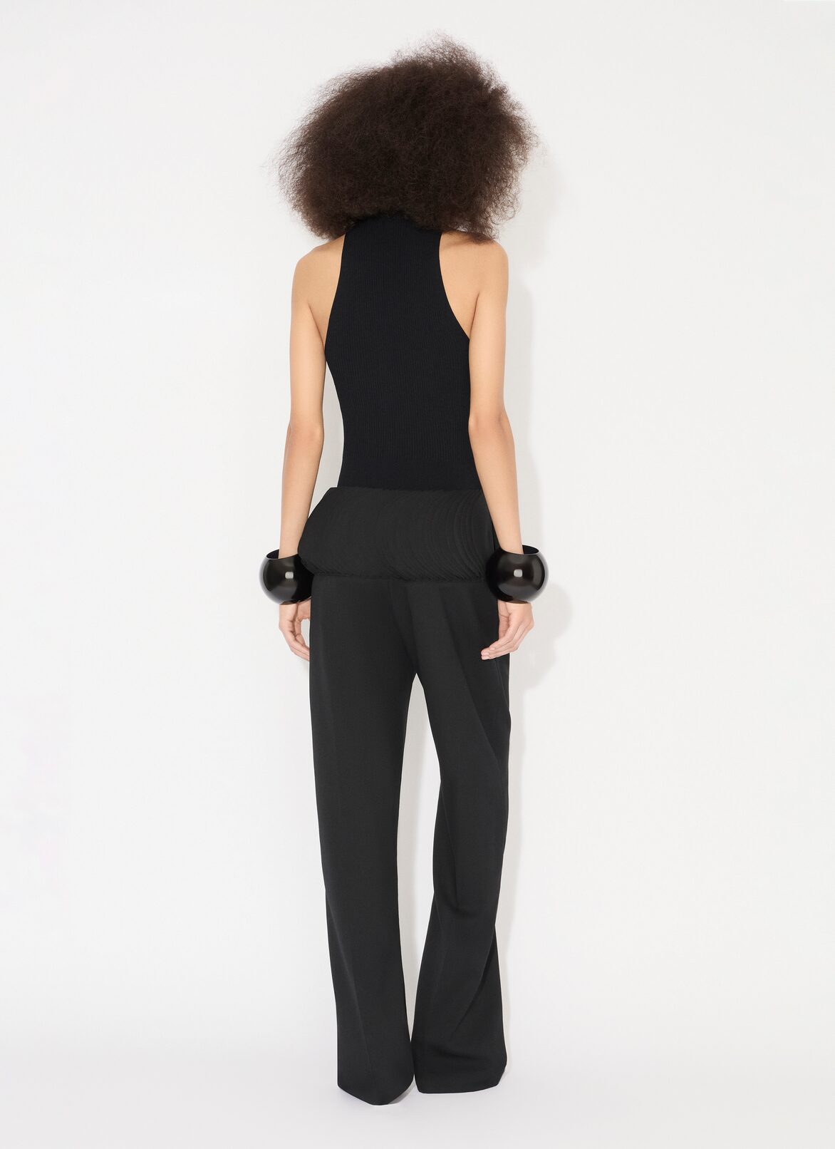 RIBBED KNIT BODYSUIT ALAÏA  RIBBED KNIT BODYSUIT